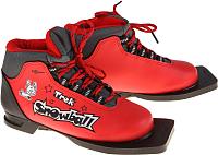 Лыжи Trek ботинки беговых лыж snowball красный черный р 33 купить по лучшей цене