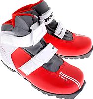 Лыжи Trek ботинки беговых лыж snowrock nnn красный черный, р-р 36 купить по лучшей цене