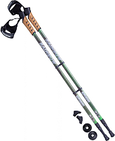 Лыжи палки скандинавской ходьбы berger rainbow 77-135 черный ярко-зеленый купить по лучшей цене