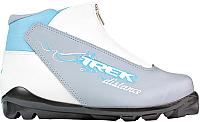 Лыжи Trek ботинки беговых лыж distance women comfort sns серый металлик голубой, р-р 40 купить по лучшей цене