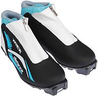 Лыжи Trek ботинки беговых лыж distance comfort sns черный голубой, р-р 40 купить по лучшей цене