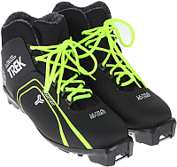 Лыжи Trek ботинки беговых лыж level 1 nnn черный лайм, р-р 45 купить по лучшей цене