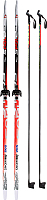 Лыжи STC комплект беговых лыж step 0075 200 160 красный купить по лучшей цене