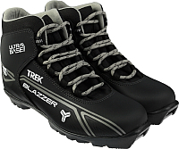 Лыжи Trek ботинки беговых лыж blazzer nnn черный серый, р-р 45 купить по лучшей цене