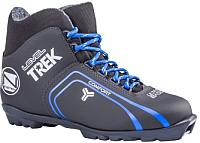 Лыжи Trek ботинки беговых лыж level 3 s черный синий, р-р 46 купить по лучшей цене
