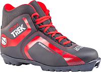 Лыжи Trek ботинки беговых лыж omni2 s черный красный, р-р 46 купить по лучшей цене