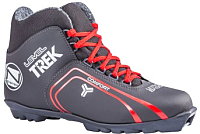 Лыжи Trek ботинки беговых лыж level 2 s черный красный, р-р 45 купить по лучшей цене
