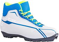 Лыжи Trek ботинки беговых лыж sportiks 5 nnn белый синий, р-р 42 купить по лучшей цене