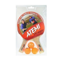 Ракетка для тенниса Atemi набор настольного тенниса hobby 2 ракетки, 3 мяча 1 купить по лучшей цене