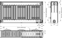 Радиатор отопления Лидея ЛК 22-511 тип 22 500x1100 купить по лучшей цене