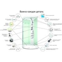 Душевая кабина Domani-Spa Delight 110 High 100x100 тонированное стекло/черный купить по лучшей цене