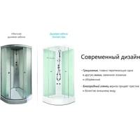 Душевая кабина Domani-Spa Delight 110 High 100x100 тонированное стекло/черный купить по лучшей цене