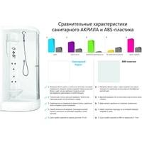 Душевая кабина Domani-Spa Delight 110 High 100x100 тонированное стекло/черный купить по лучшей цене