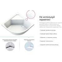 Душевая кабина Domani-Spa Delight 110 High 100x100 тонированное стекло/черный купить по лучшей цене