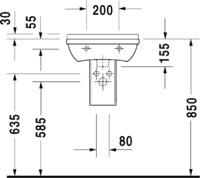 Умывальник Duravit Starck 3 45x32 (0750450000) купить по лучшей цене