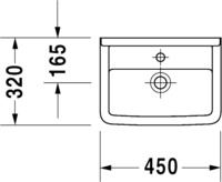 Умывальник Duravit Starck 3 45x32 (0750450000) купить по лучшей цене