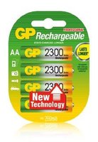 Аккумулятор GP аккумулятор rechargeable nimh 230aahc 2300mah aa 4шт уп купить по лучшей цене