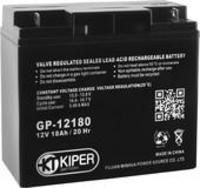 Аккумулятор kiper gp 12180 12в 18 а ч купить по лучшей цене