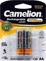 Аккумулятор аккумуляторы camelion aa 2700mah 2 шт nh aa2700 bp2 купить по лучшей цене