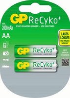 Аккумулятор аккумуляторы gp recyko+ aa 2000mah 2 шт 210aahcb купить по лучшей цене