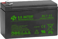 Аккумулятор аккумулятор ибп b.b. battery bc7-12 12в 7 а ч купить по лучшей цене