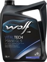 Трансмиссионное масло Wolf VitalTech 75W-90 GL 5 5л купить по лучшей цене