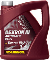 Трансмиссионное масло Mannol Dexron III Automatic Plus 4л купить по лучшей цене