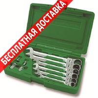 Набор инструмента набор комбинированных ключей с поворотной трещоткой toptul 8-19 мм 10 предметов gaai1003 купить по лучшей цене