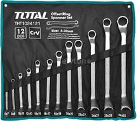 Набор инструмента набор ключей total tht1024121 12 предметов купить по лучшей цене