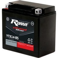 Мотоциклетный аккумулятор rdrive extremal silver ytx14 bs 12 а ч купить по лучшей цене
