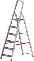 Лестница-стремянка Новая высота NV 511 алюминиевая индустриальная 6 ступеней (5110106) купить по лучшей цене