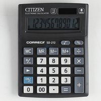 Калькулятор Citizen калькулятор настольный correct sd 212 черный купить по лучшей цене