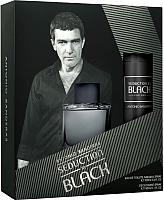 Парфюмерия Antonio Banderas парфюмерный набор seduction in black туалетная вода 100мл + дезодорант спрей 150м мужской купить по лучшей цене