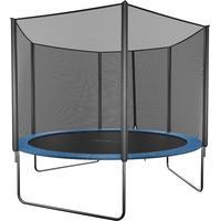Батут GetActive Jump 8ft - 252 см с лестницей, внешней сеткой синий купить по лучшей цене