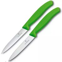 Кухонный нож набор кухонных ножей victorinox swiss classic 6 7796 l4b салатовый купить по лучшей цене