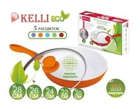 Сковорода Kelli сковородка с керамическим покрытием kl 4020 20 см купить по лучшей цене