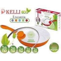 Сковорода Kelli сковородка с керамическим покрытием kl 4022 22 см купить по лучшей цене