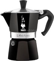 Чайник и заварник гейзерная кофеварка bialetti moka express 3 порции, черный купить по лучшей цене