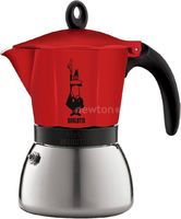 Чайник и заварник гейзерная кофеварка bialetti moka induction 6 порций, красный купить по лучшей цене