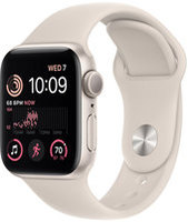 Умные часы Apple Watch SE 2 40 мм (алюминиевый корпус, звездный свет/звездный свет, спортивный силиконовый ремешок) купить по лучшей цене