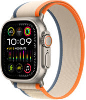 Умные часы Apple Watch Ultra 2 LTE 49 мм (титановый корпус, титановый/бежево-оранжевый, нейлоновый ремешок) купить по лучшей цене