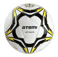 Мяч Atemi мяч футбольный attack pu 5р white black yellow купить по лучшей цене