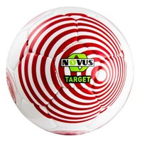 Мяч мяч футбольный novus target pvc 5р white red купить по лучшей цене