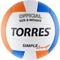 Мяч мяч волейбольный torres simple orange р 5 v30125 купить по лучшей цене