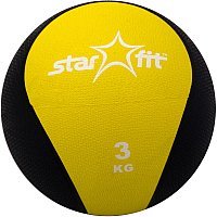 Мяч Starfit медицинбол pro gb 702 3кг желтый купить по лучшей цене