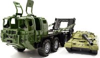 Детская игрушка машинка нордпласт военный тягач щит с танком купить по лучшей цене