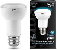 Энергосберегающяя лампочка светодиодная лампа gauss e27 9вт 4100k 106002209 купить по лучшей цене