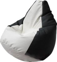 Кресло-мешок Flagman груша макси г2 3 1016 черный белый купить по лучшей цене