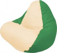 Кресло мешок Flagman relax г4 1 017 светло бежевый зеленый купить по лучшей цене