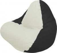 Кресло мешок Flagman relax г4 1 010 белый черный купить по лучшей цене